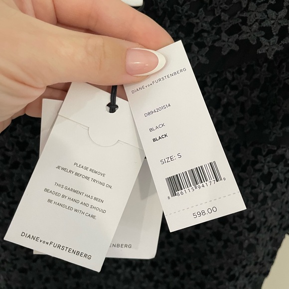 Diane Von Furstenberg Star Embellished Tiered Shift Dress - Picture 9 of 13